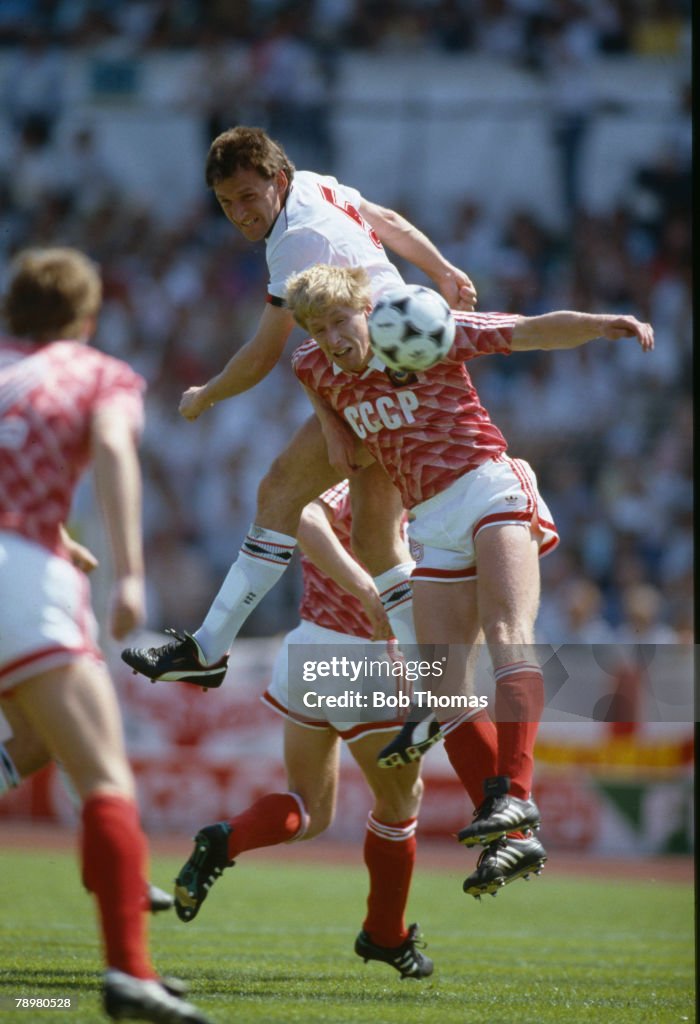 18th June 1988, European Championship in Frankfurt, England 1 v USSR