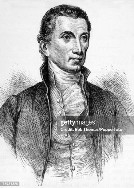 American History Illustration, Politics, pic: circa 1825, James Monroe who became the 5th President of the United States, 1817-1825