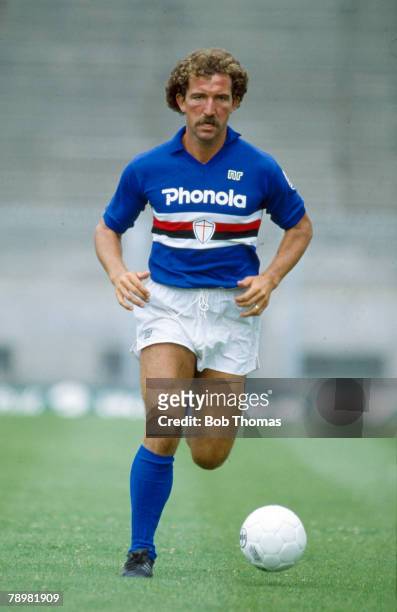 Sport, Football, Italy, pic: circa 1985, Graeme Souness, Sampdoria, who also won 54 Scotland international caps between 1975-1986