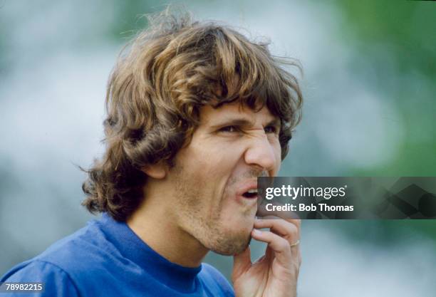 Circa 1981, Zico, Brazil, one of Brazil's best players of the early 1980's, who won 71 international caps between 1976-1989 and represented Brazil in...