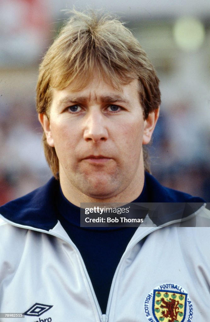 Alan Rough circa 1986, International Match, Alan Rough, Scotland, who played in ...