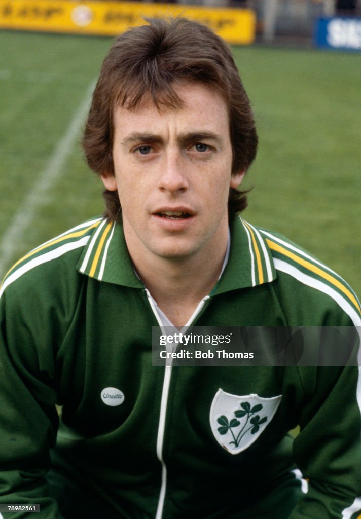 Sport. Football. pic: circa 1980. Austin Hayes, Republic of Ireland, who won 1 Republic of Ireland international cap in 1979.