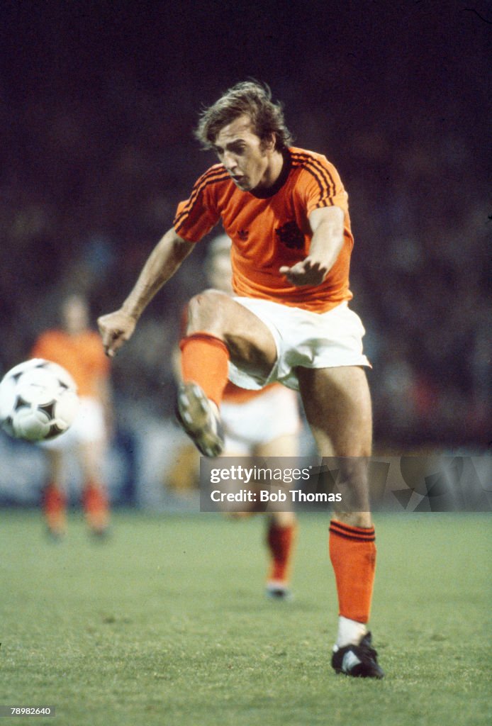 Sport. Football. pic: circa 1979. Johan Neeskens, Holland, one of the great Dutch players, who won 49 Holland international caps between 1974-1981.