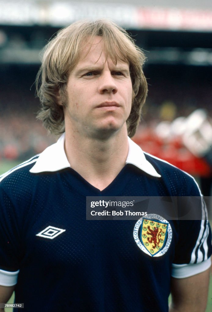 Sport. Football. pic: circa 1980. Arthur Graham, Scotland, who won 10 Scotland international caps between 1978-1981.