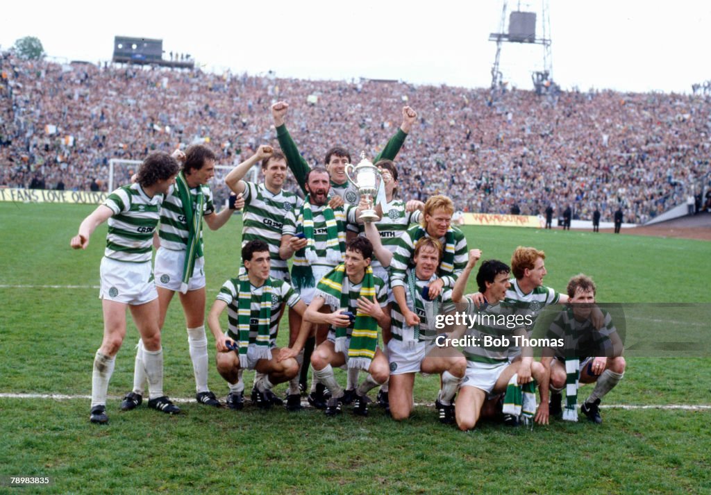 Sport. Football. Scottish FA Cup Final at Hampden Park. pic: 18th May 1985. Dundee United 1 v Celtic 2