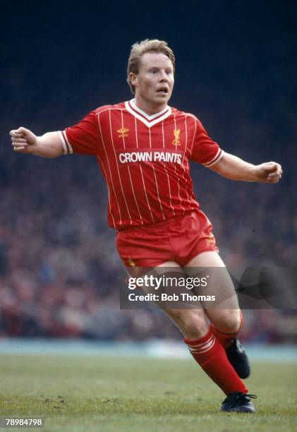 15th May 1984, Division 1, Sammy Lee, Liverpool midfielder, who also won 14 England international caps between 1983-1984