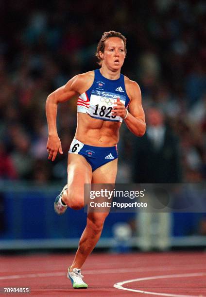 Olympic Games, Sydney, Australia, Athletics, Women's 400 Metres Heats, 22nd September Great Britain+s Allison Curbishley