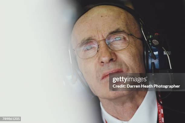 Frank Williams, team principal for Williams Grand Prix Engineering Limited and the BMW Williams F1 Team during the Formula One San Marino Grand Prix...