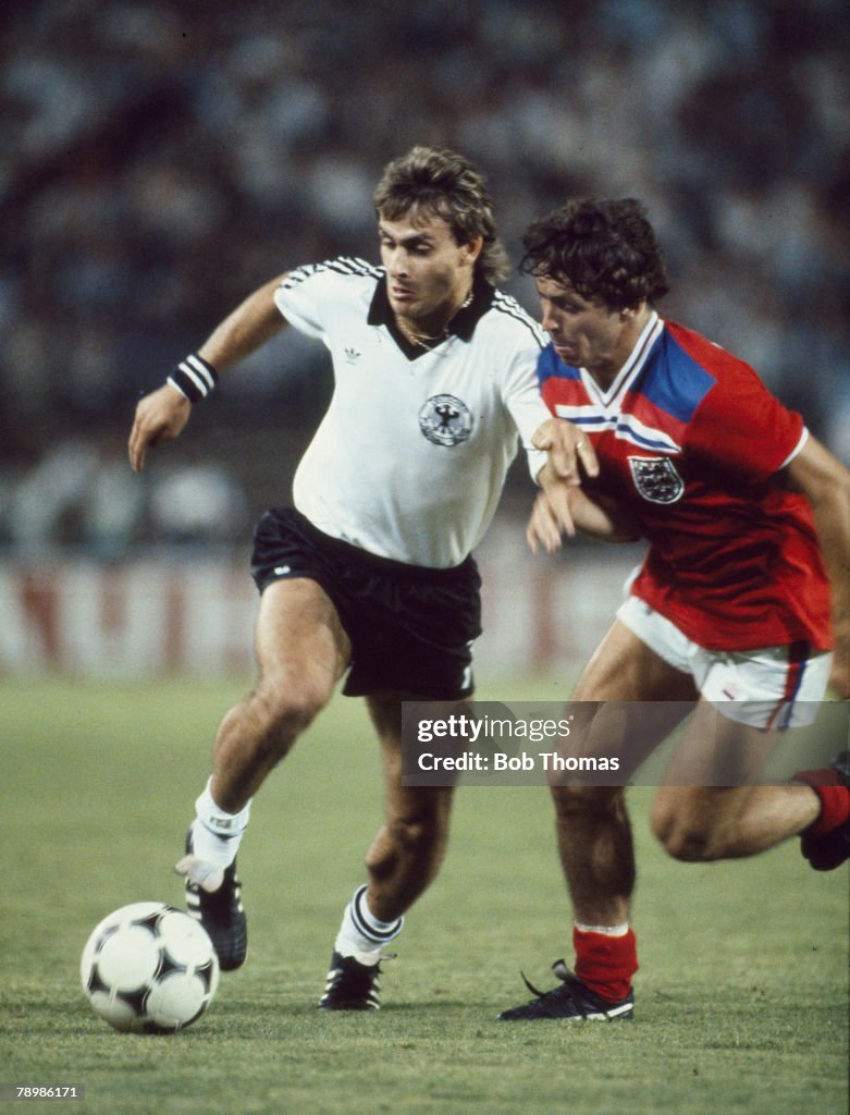 29th June 1982, 1982 World Cup Finals in Spain, England 0 v West