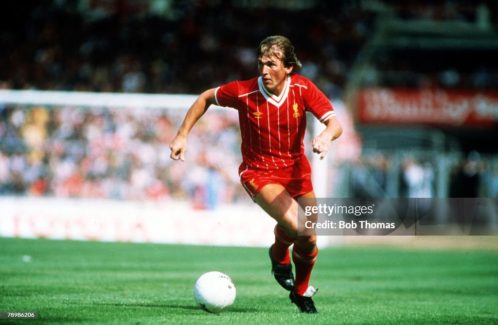 Sport. Football. pic: 21st August 1982. F.A. Charity Shield at Wembley. Liverpool 1. v Tottenham Hotspur 0. Kenny Dalglish, Liverpool.