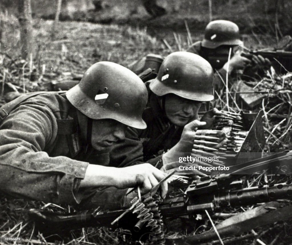 German Soldiers Advance On The Western Front