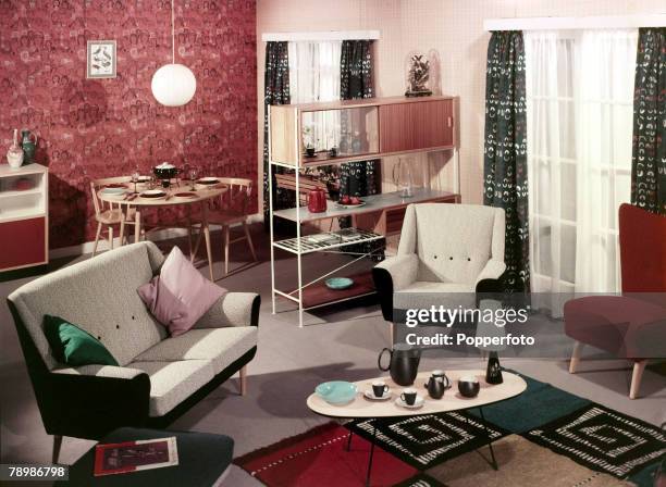 1950s Interior Design Photos and Premium High Res Pictures - Getty Images