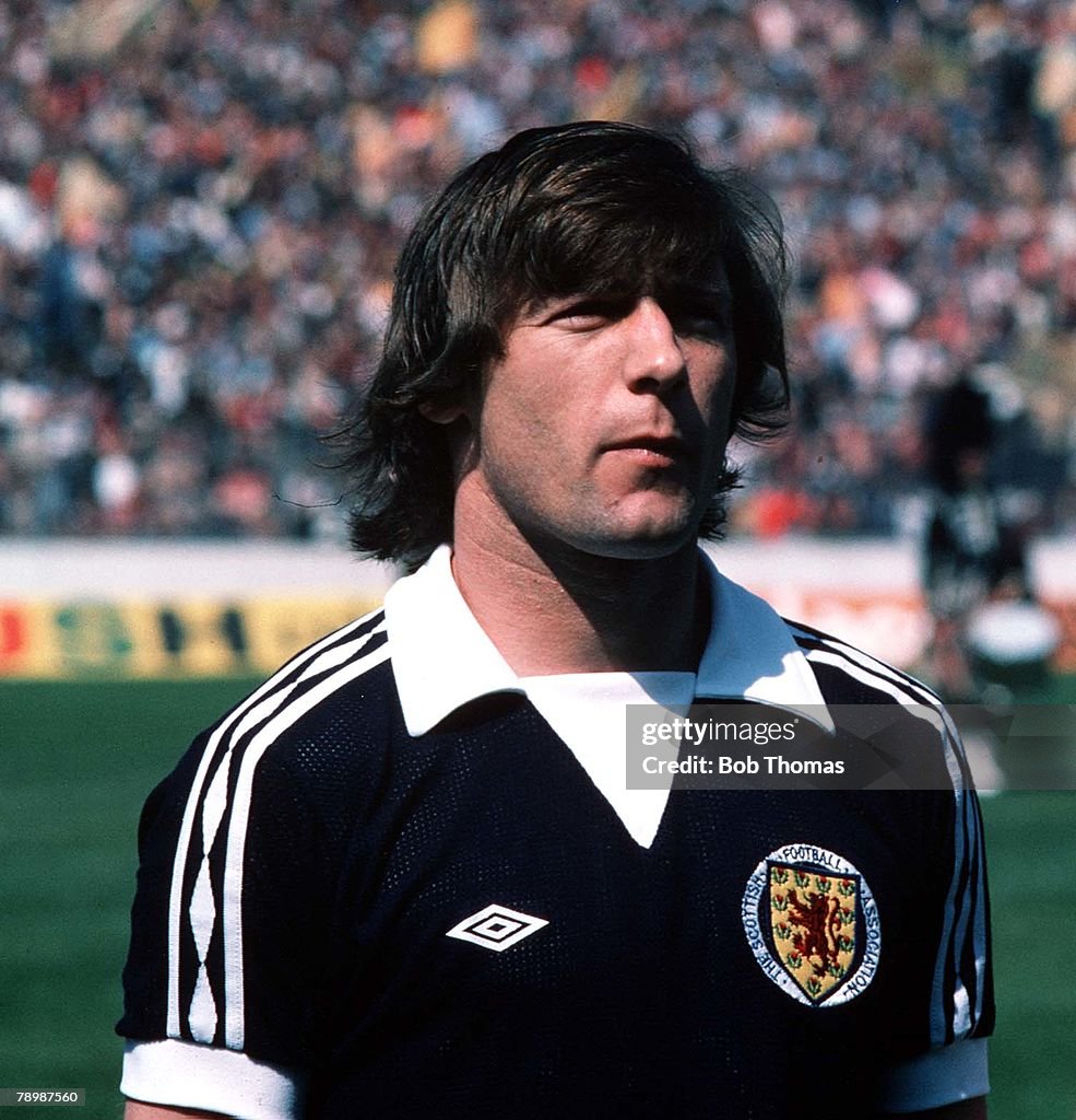 Football. Home Championship. 20th May 1978. Scotland 0 v England 1. Willie Johnston of Scotland.