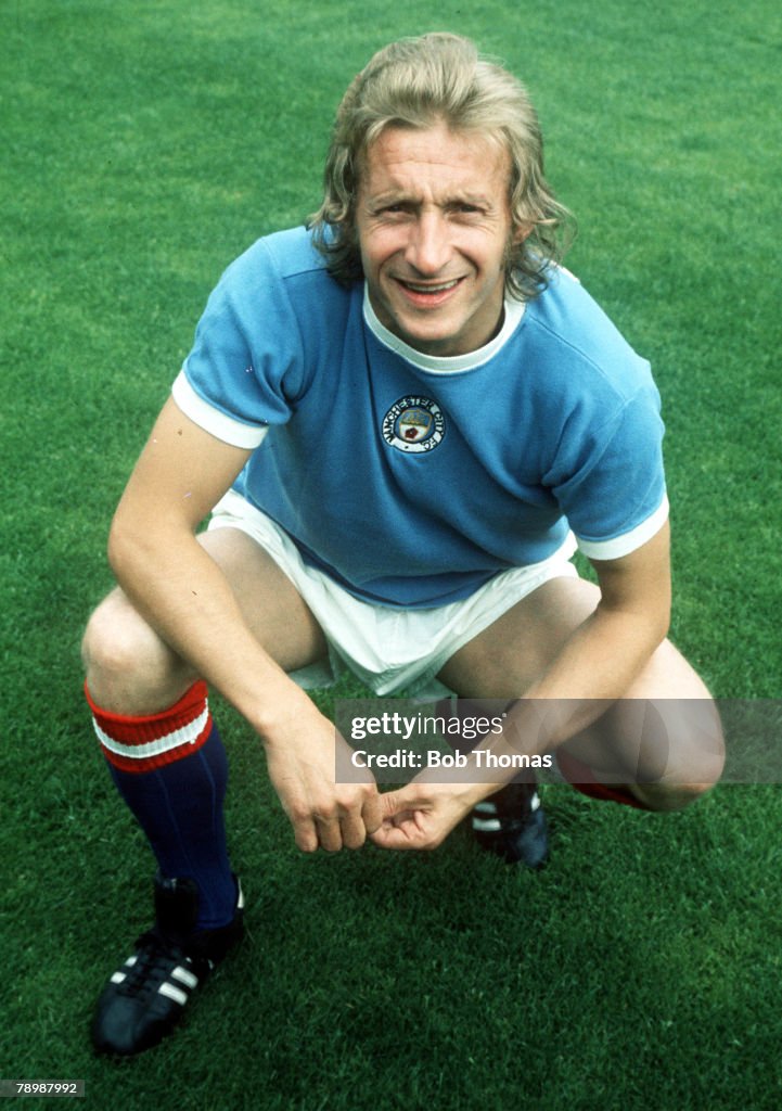Football. 1970's. Manchester City's Denis Law poses for a portrait.