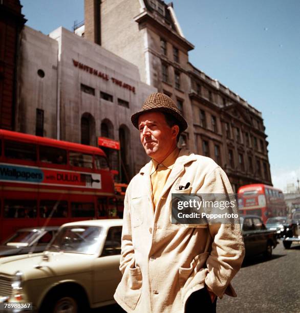 British comedy actor Brian Rix, famous for his work at London+s Whitehall Theatre where he appeared in farce, 1966