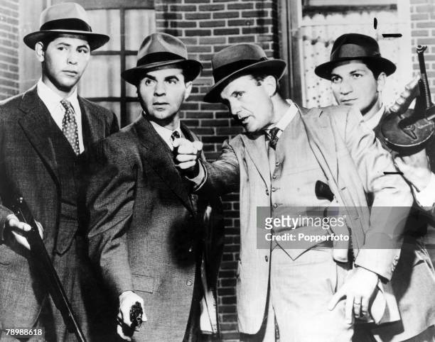 Entertainment, Television, pic: 1960's, The stars of the US, Television crime programme "The Untouchables" left-right, Abel Fernandez, Paul Picerni,...