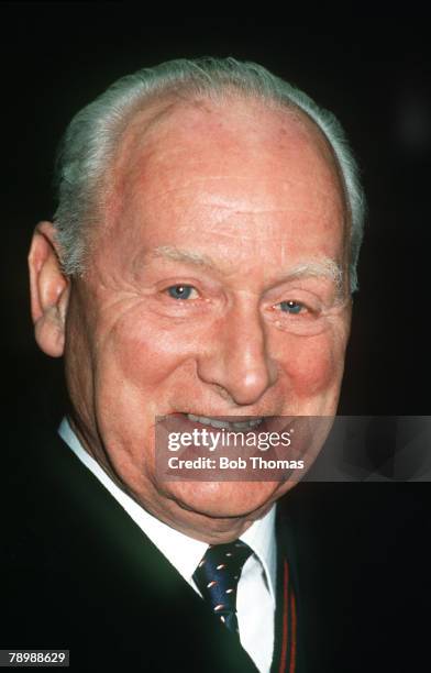 15th January 1991, Tom Finney, the former Preston North End and England footballer