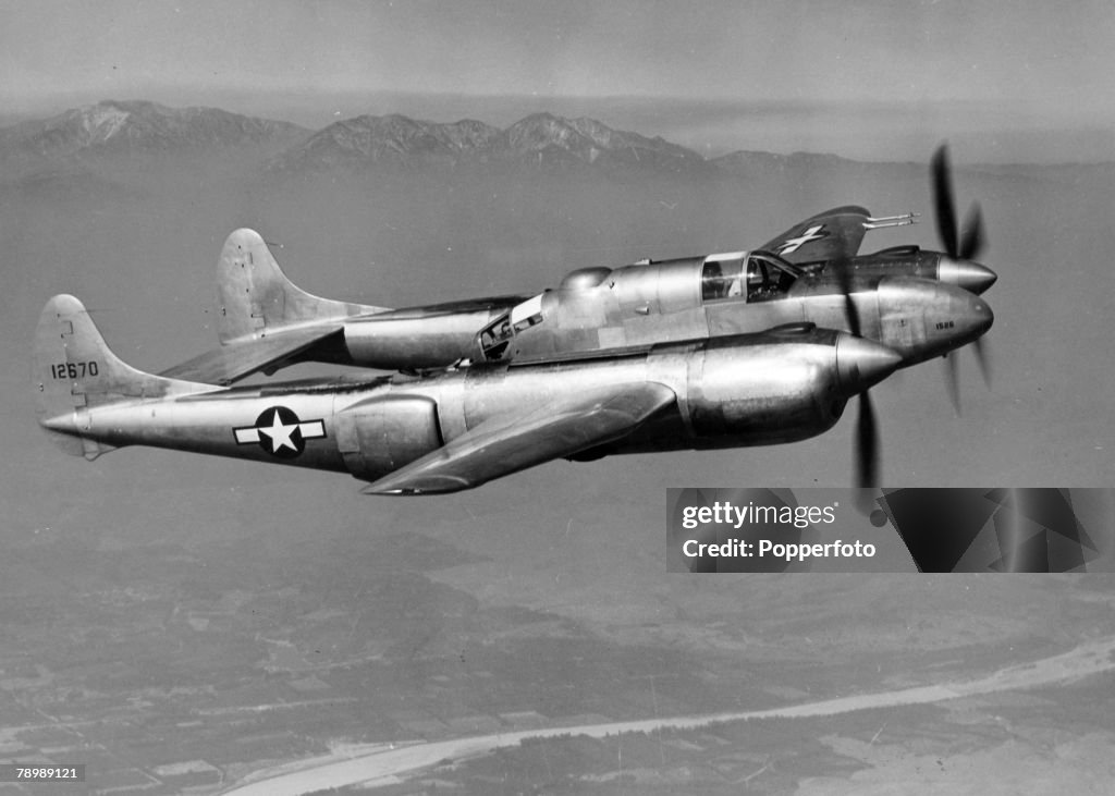 Lockheed Xp 58 circa 1944, A pair of Lockheed XP-58 Chain Lightning long range... News ...