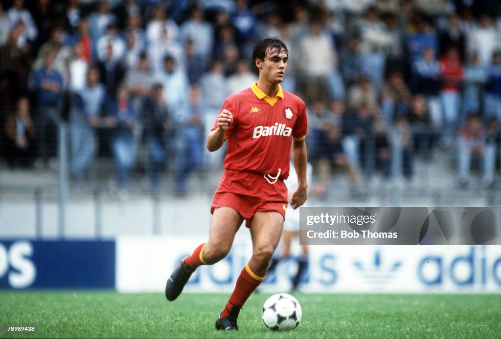 Sport. Football. pic: circa 1987. Giuseppe Giannini, AS. Roma.