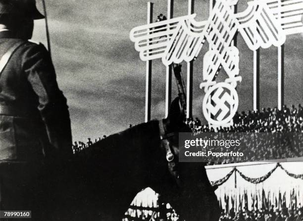 S, A scene at one of the huge Nazi Party rallies at Nuremberg