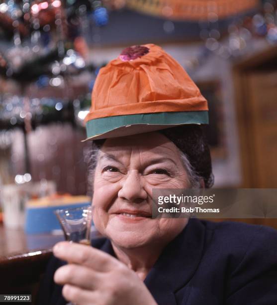 Stage & Screen, England, Circa 1960's, Actress Violet Carson who played the part of Ena Sharples in the television series "Coronation Street"
