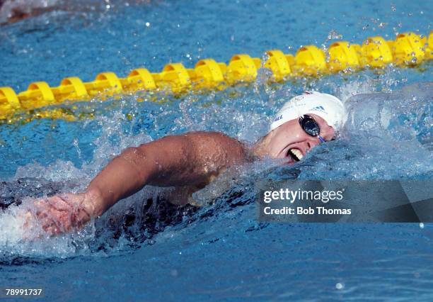 Sport, Olympic Games, Athens, Greece, 16th August 2004, Swimming, Womens 200 Metres Freestlye Heats, Melanie Marshall of Great Britain