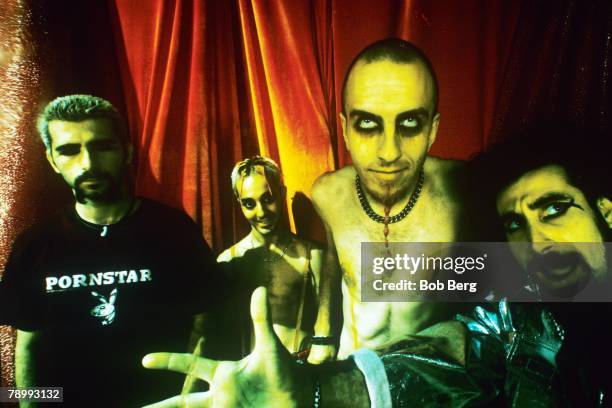 American rock band with Armenian roots,System of a Down, (drummer John Dolmayan, guitarist Daron Malakian, bassist Shavo Odadjian and lead vocalist...