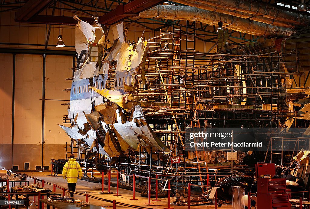 Lockerbie Plane Crash Wreckage Lies In Warehouse