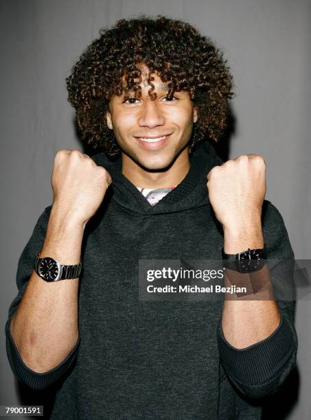 Corbin Bleu at the Access Hollywood "Stuff You Must..." Lounge Presented by On 3 Productions at Sofitel Hotel on January 12, 2008 in Beverly Hills,...