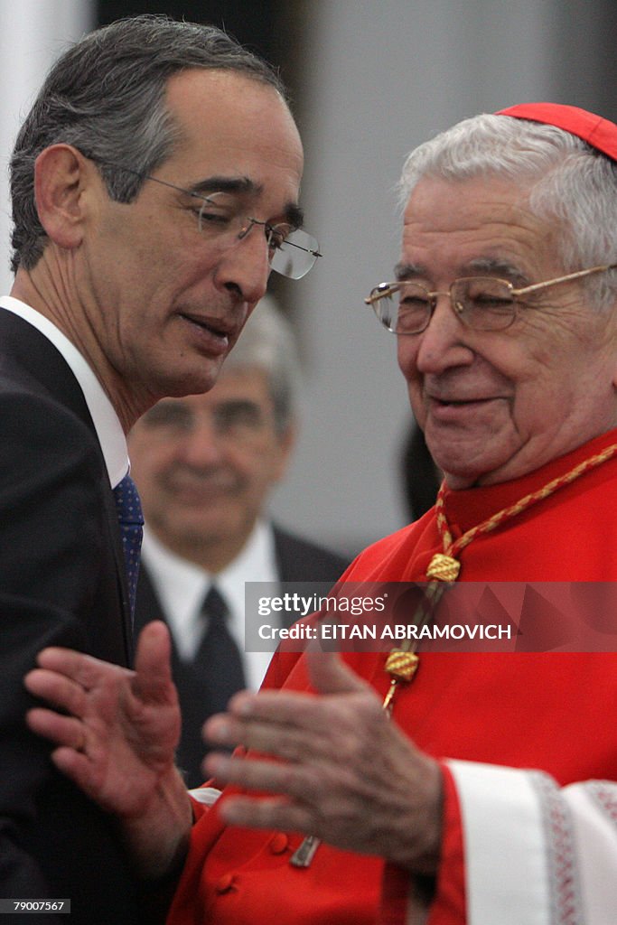 Guatemala's Cardinal Rodolfo Quezada ges