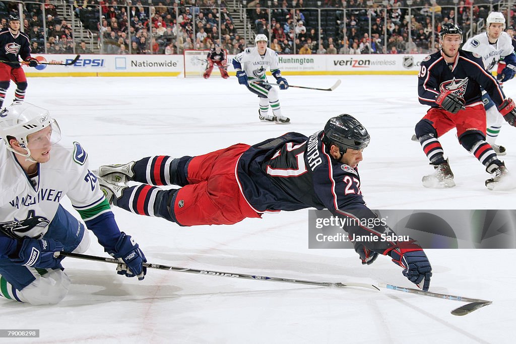 Vancouver Canucks v Columbus Blue Jackets