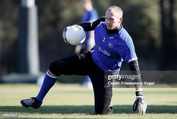 Markus Miller in action during the Training Camp of Karlsruher SC at the Gloria Verde Hotel on January 16, 2008 in Belek, Turkey.