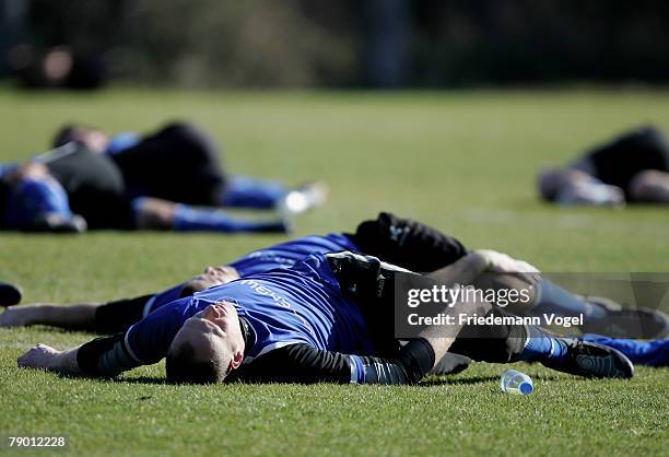 Markus Miller warms up during the Training Camp of Karlsruher SC at the Gloria Verde Hotel on January 16, 2008 in Belek, Turkey.