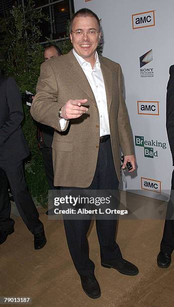 Executive Producer Vince Gilligan arrives at the Premiere Screening of AMC's new Sony Pictures' Television drama "Breaking Bad" held on January 15,...