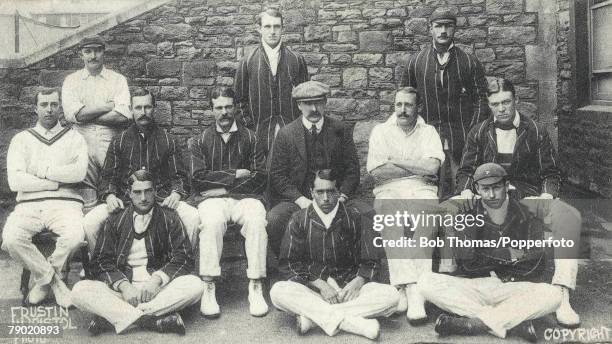 Cricket, 1900's, A picture of the South African Cricket team, Back Row L-R: AE Vogler, SD Snooke, AD Nourse, Middle Row: M Hathorn, RO Schwarz, PW...