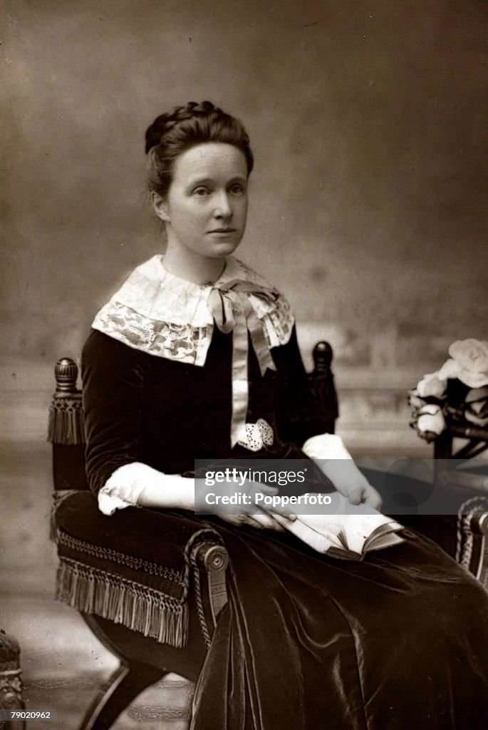 Womens Suffrage. Millicent Garrett Fawcett, portrait, (1847-1929). She was a leader in the British women's Suffrage movement and also a novelist. She married British radical political leader Henry Fawcett.