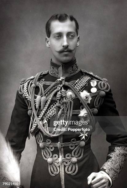 Circa 1890, A portrait of Prince Albert Victor , The Duke of Clarence and Avondale, the son of The Prince and Princess of Wales