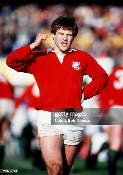 Sport, Rugby Union, Rotorua, New Zealand, 21st May 1983, Bay of Plenty 16 v British Lions 34, Robert Ackerman of Wales and the British Lions