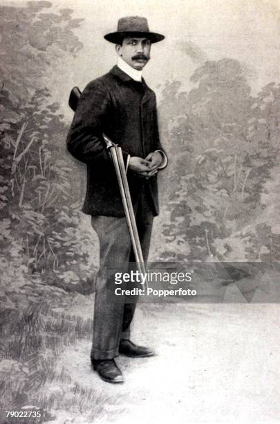 Sport, Shooting, 1900 Olympic Games, Paris, France, Trap, Shooting, Roger de Barbarin, the Gold medal winner