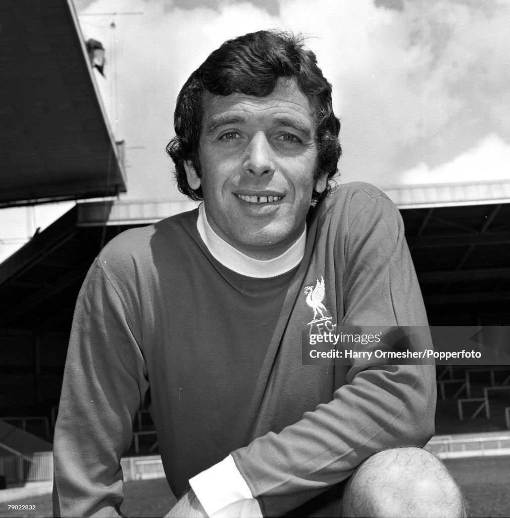Sport. Football. England. August 1974. Liverpool FC Photocall. A portrait of Liverpool FC's Ian Callaghan.