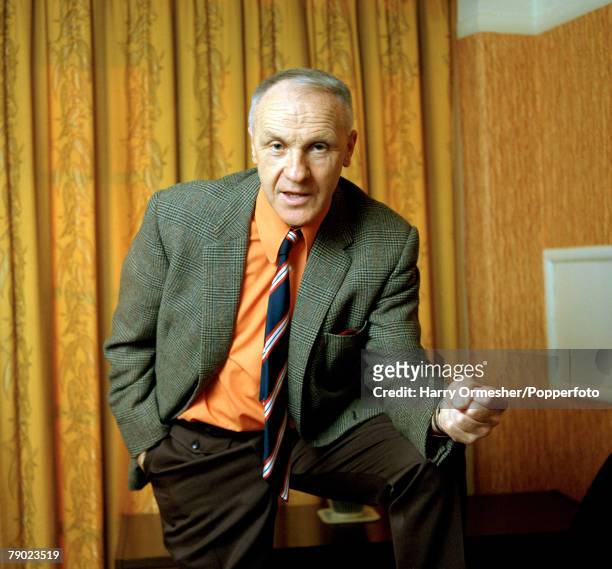 Liverpool FC manager Bill Shankly, circa 1974.