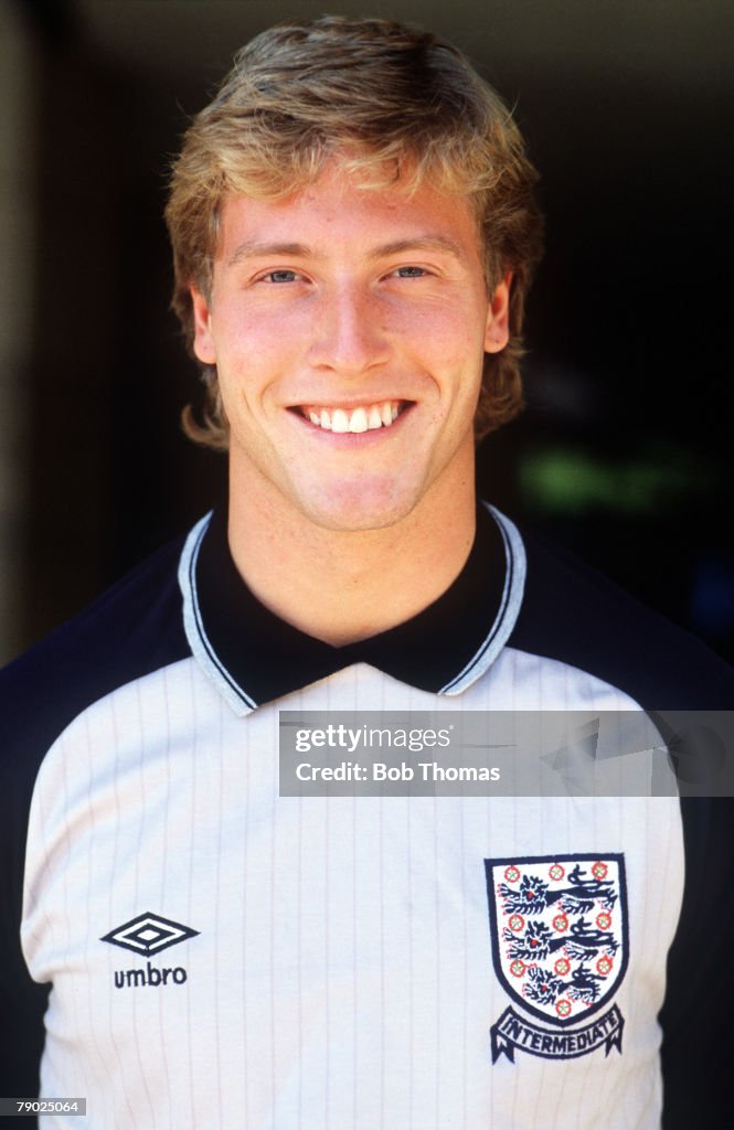 Sport. Football. England. 1980's. Ian Andrews the goalkeeper of Leicester City and England Under-21.