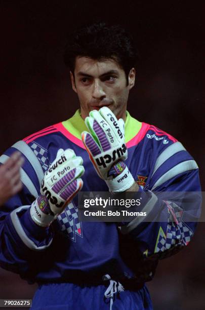 Sport, Football, World Cup Qualifier, 31st March 1993, Switzerland 1 v Portugal 1, Portugal goalkeeper Vitor Baia