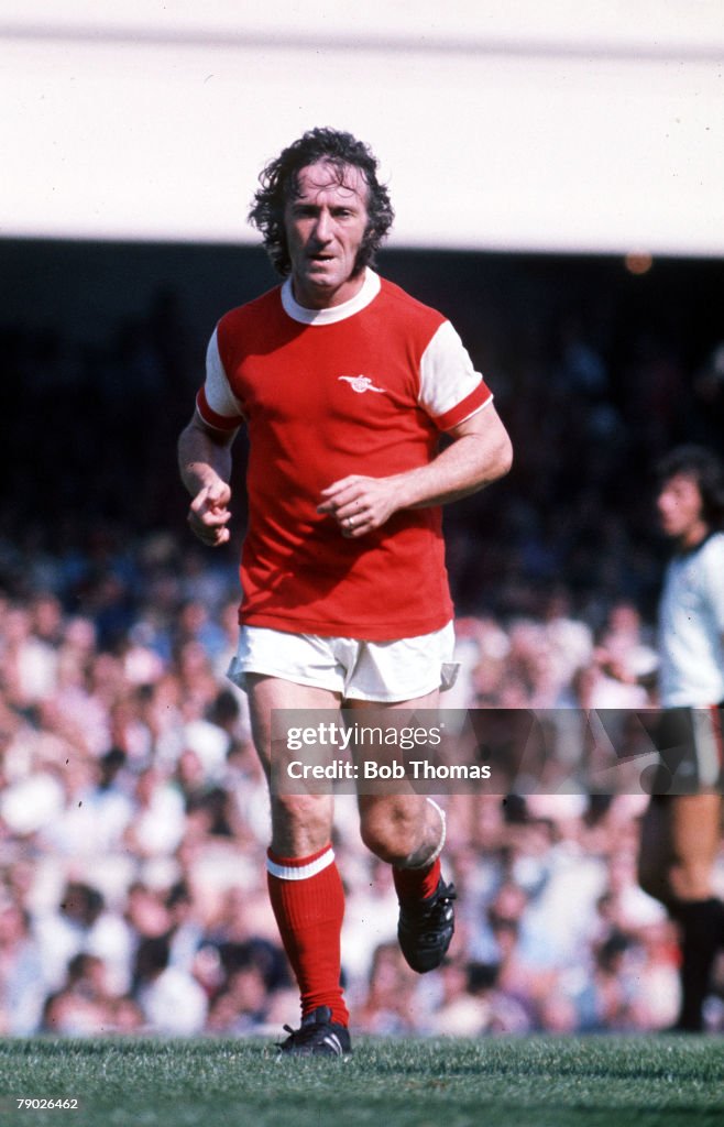Sport. Football. League Division One. Highbury, London, England. 1970's. Arsenal v Bristol City. Arsenal's George Armstrong.