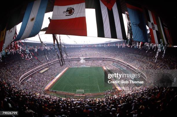 Sport, Football, 1986 World Cup Finals, Mexico City, Mexico, A spectacular panoramic view of the Azteca Stadium