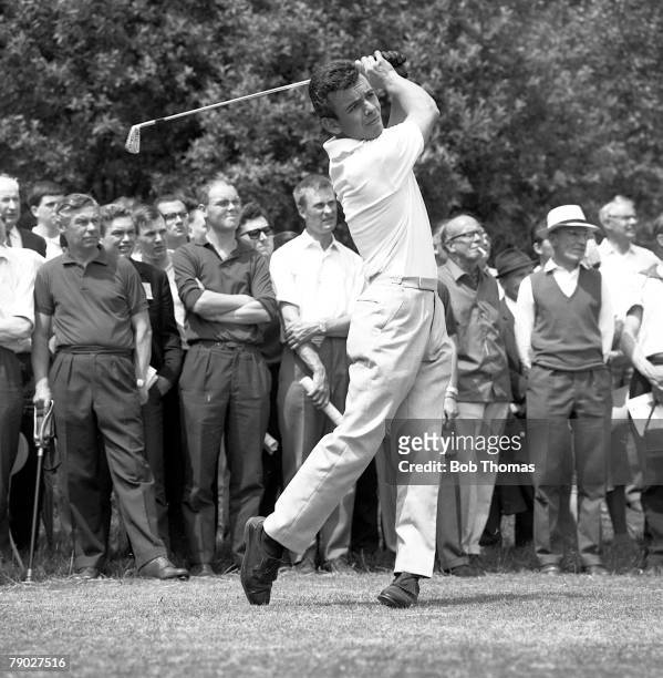 Golf, 1966 Daks golf at Wentworth, A picture of Tony Jacklin of Great Britain playing a shot