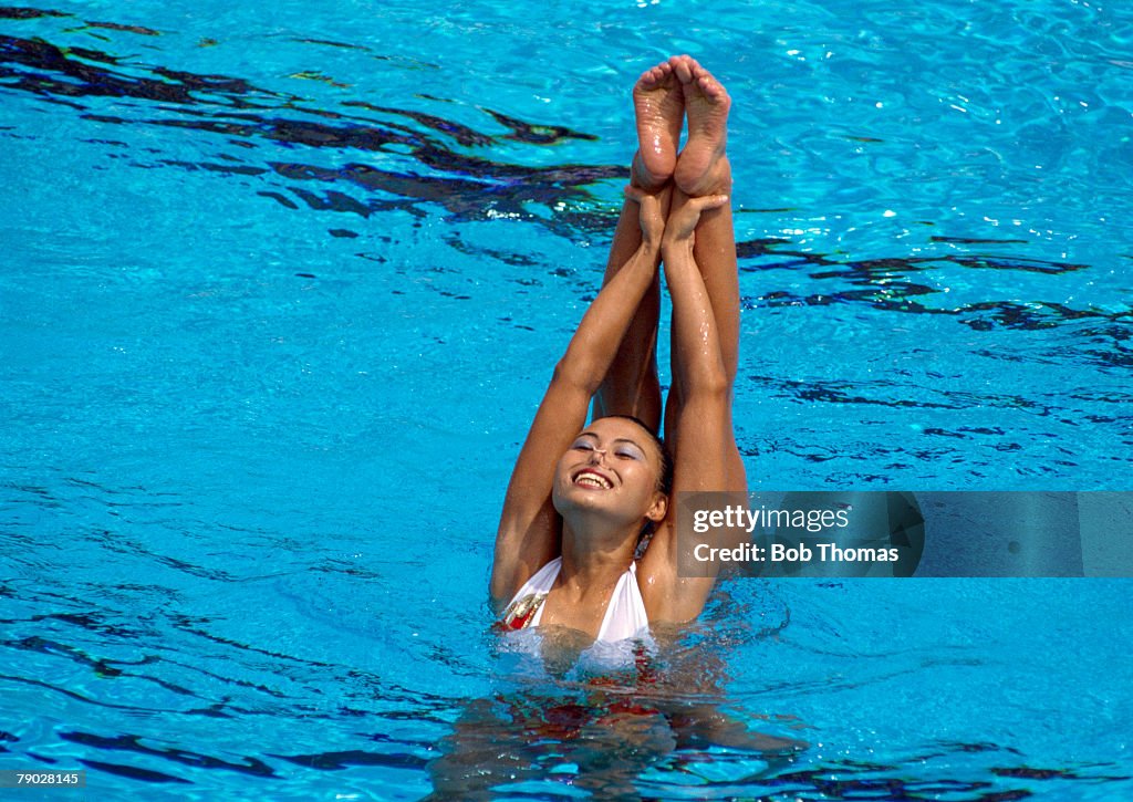 Japanese Synchronised Swimming Pair at XXIII Summer Olympics