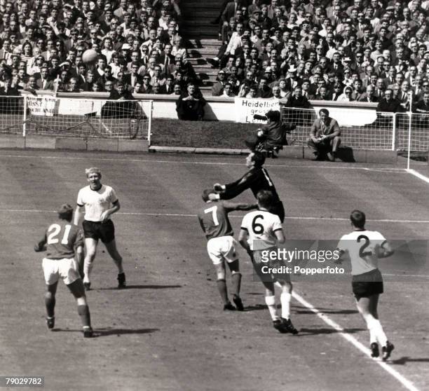 Sport, Football, 1966 World Cup Final, Wembley, London, England, 30th July 1966, England 4 v West Germany 2 , Action in the West Germany area shows...
