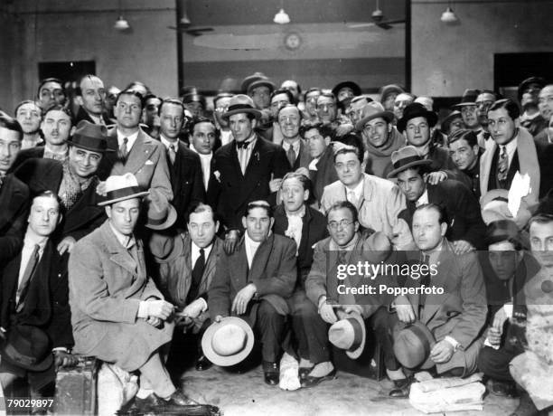 World Cup Finals 1930, Uruguay, The Argentina team arrive in Montevideo for the World Cup Finals