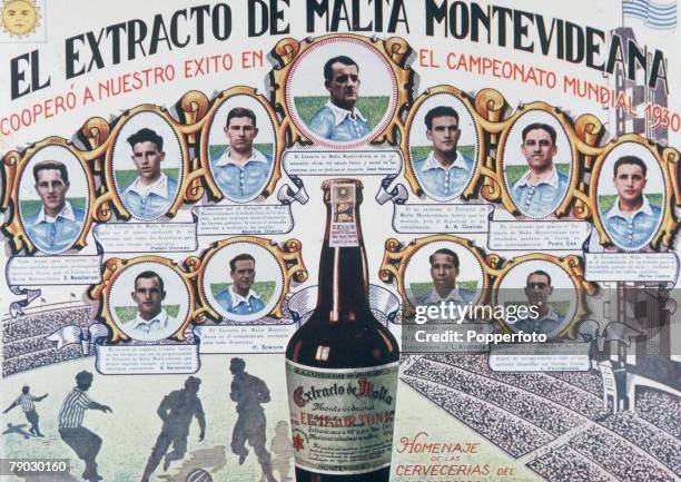 World Cup Finals Uruguay, A beer advert featuringthe first ever World Champions, Uruguay